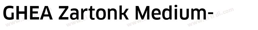 GHEA Zartonk Medium字体转换